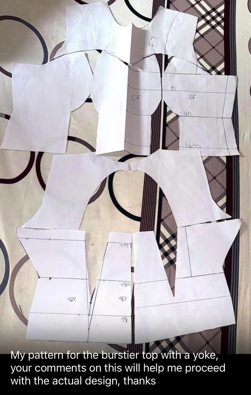 Bustier Top Pattern Drafting by Esther June 2026 Cohort